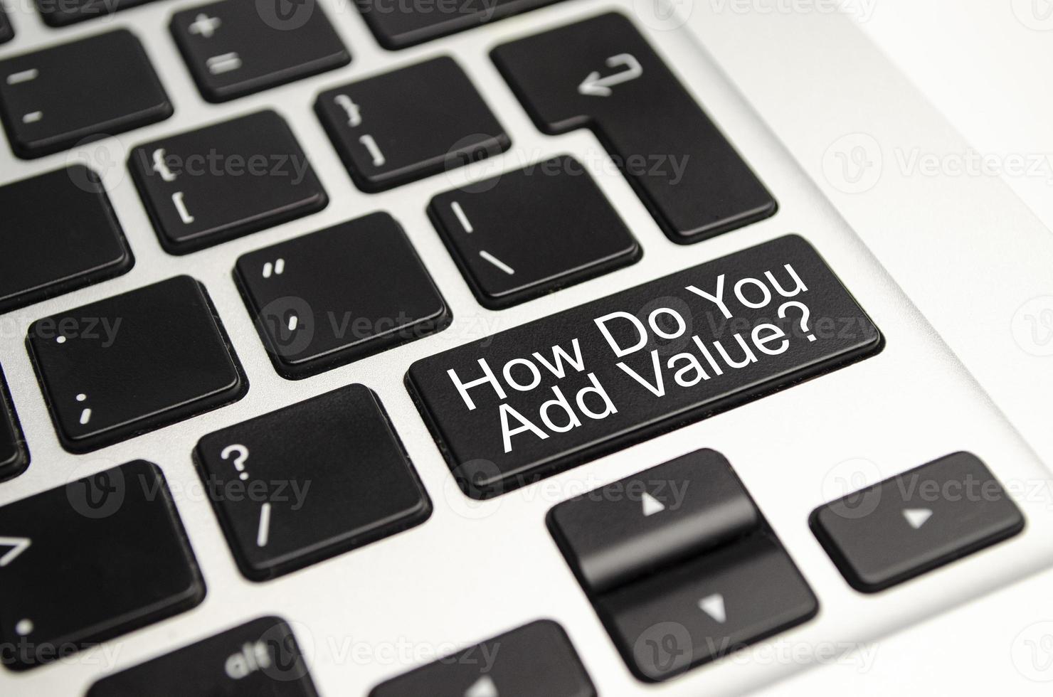 how do you add value button on keyboard - business concept photo
