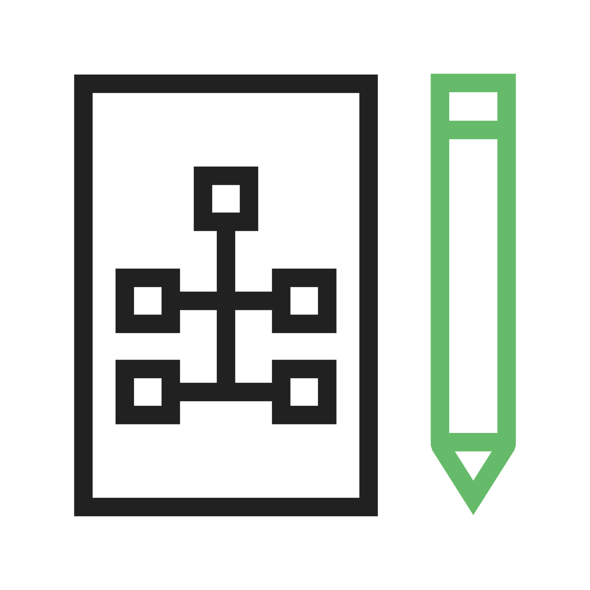 Draw Hierarchy Line Green and Black Icon 9690617 Vector Art at Vecteezy