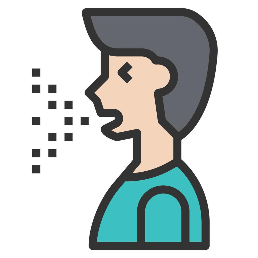 Dry Cough Virus Vector Illustration