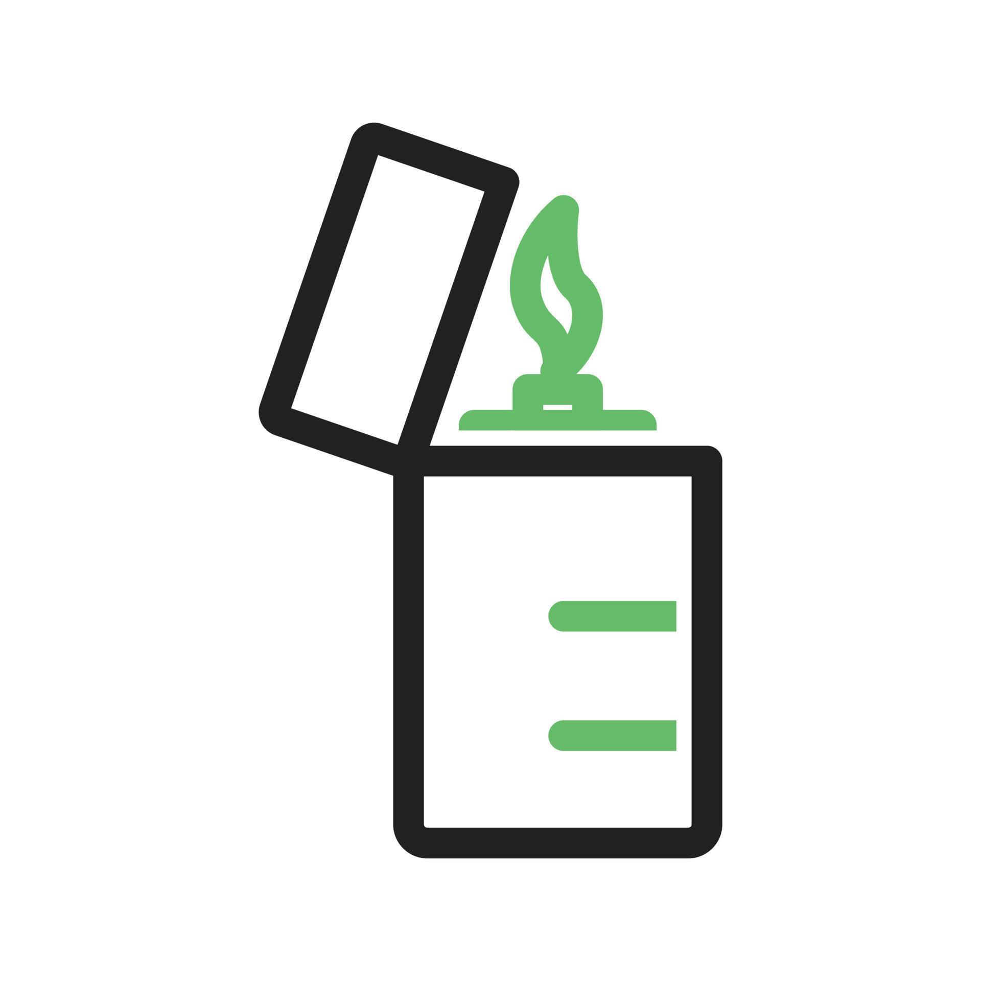 Lighter Line Green and Black Icon 9690938 Vector Art at Vecteezy