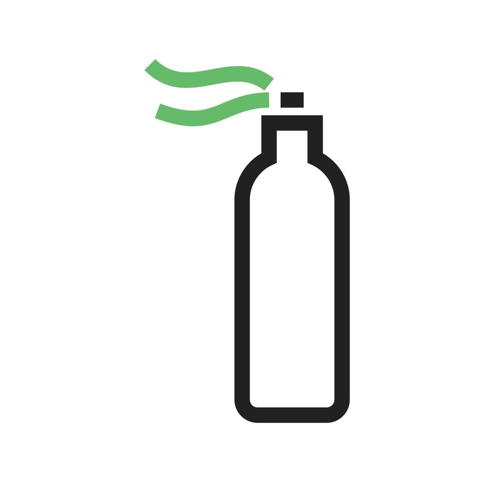 Spray Line Green and Black Icon vector