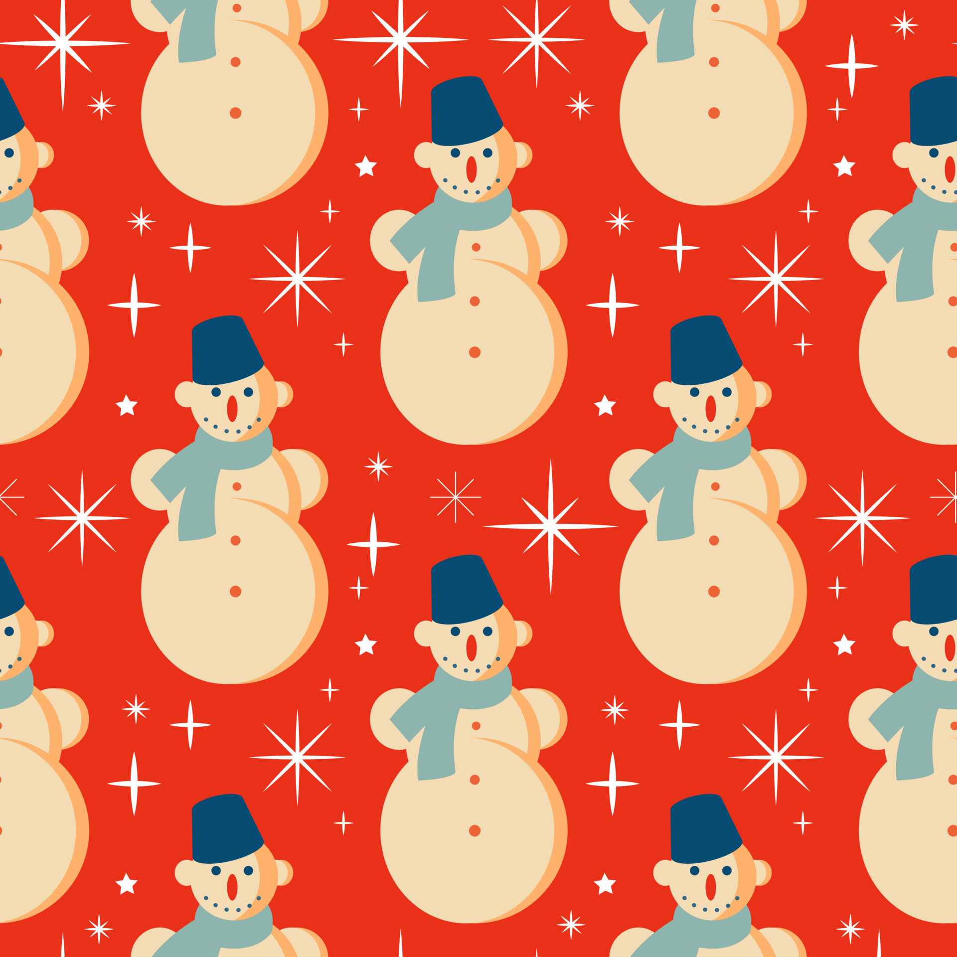 Vintage Christmas Wrapping Paper Download Printable Snowmen -   Vintage  christmas wrapping paper, Vintage wrapping paper, Christmas wrapping