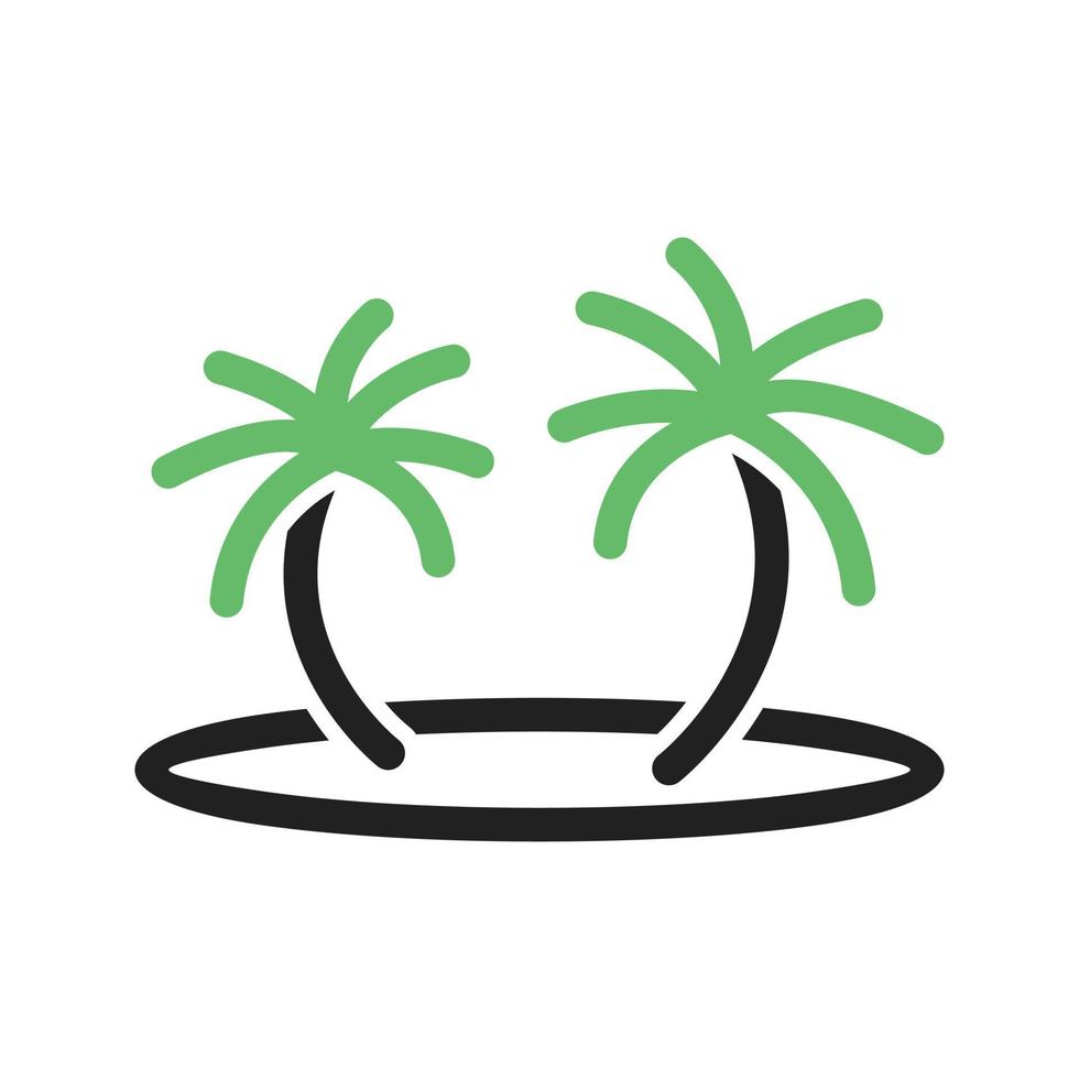 Island Line Green and Black Icon vector