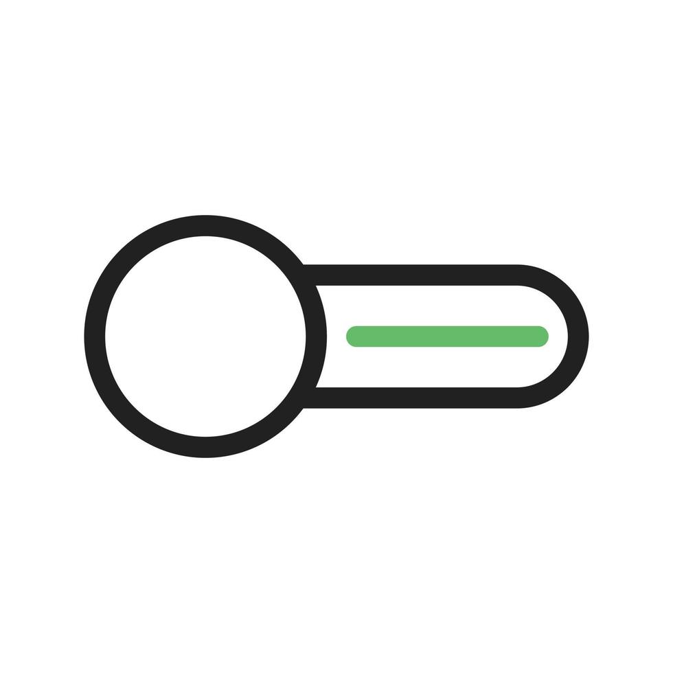 Switch Off Line Green and Black Icon vector