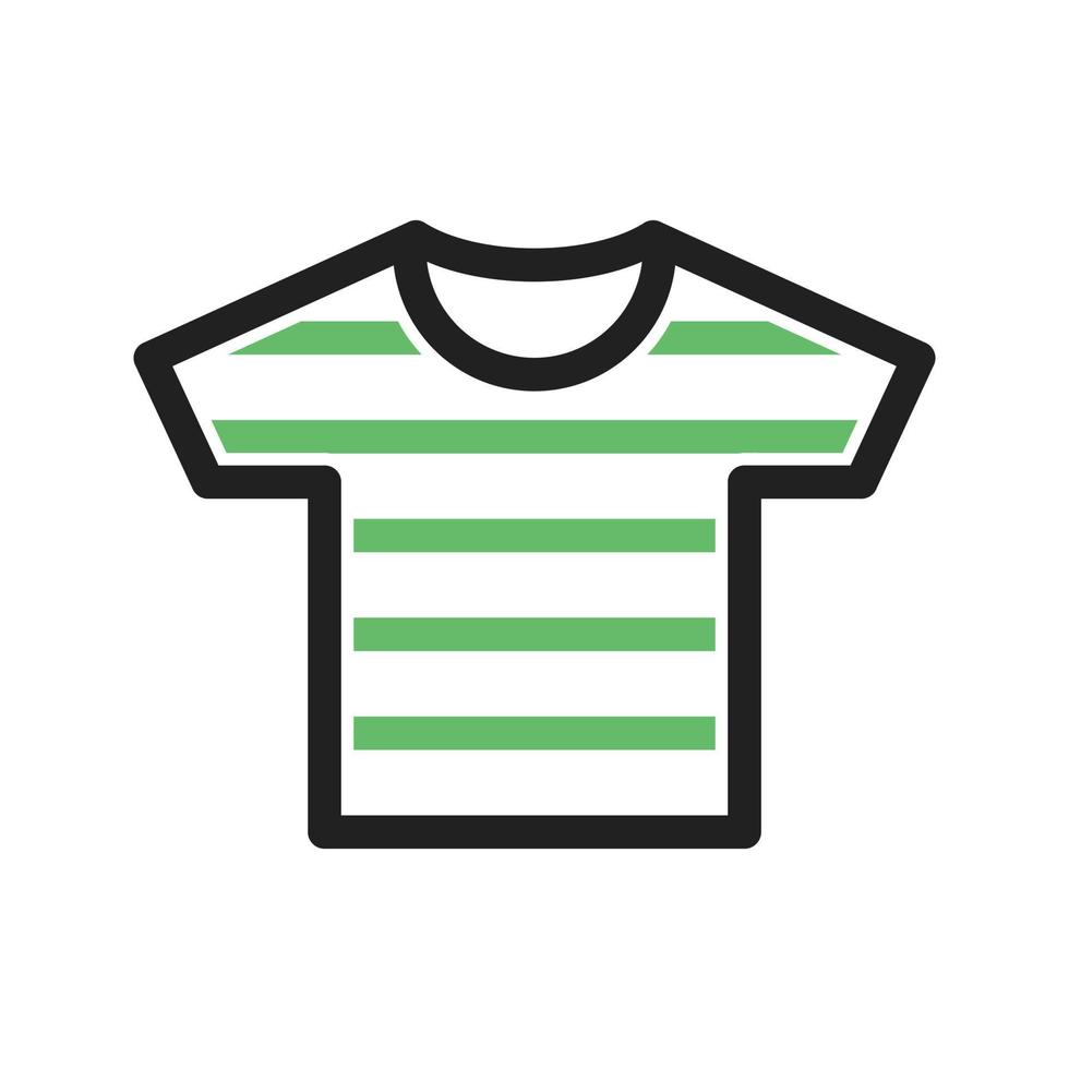 Pirate Shirt Line Green and Black Icon vector