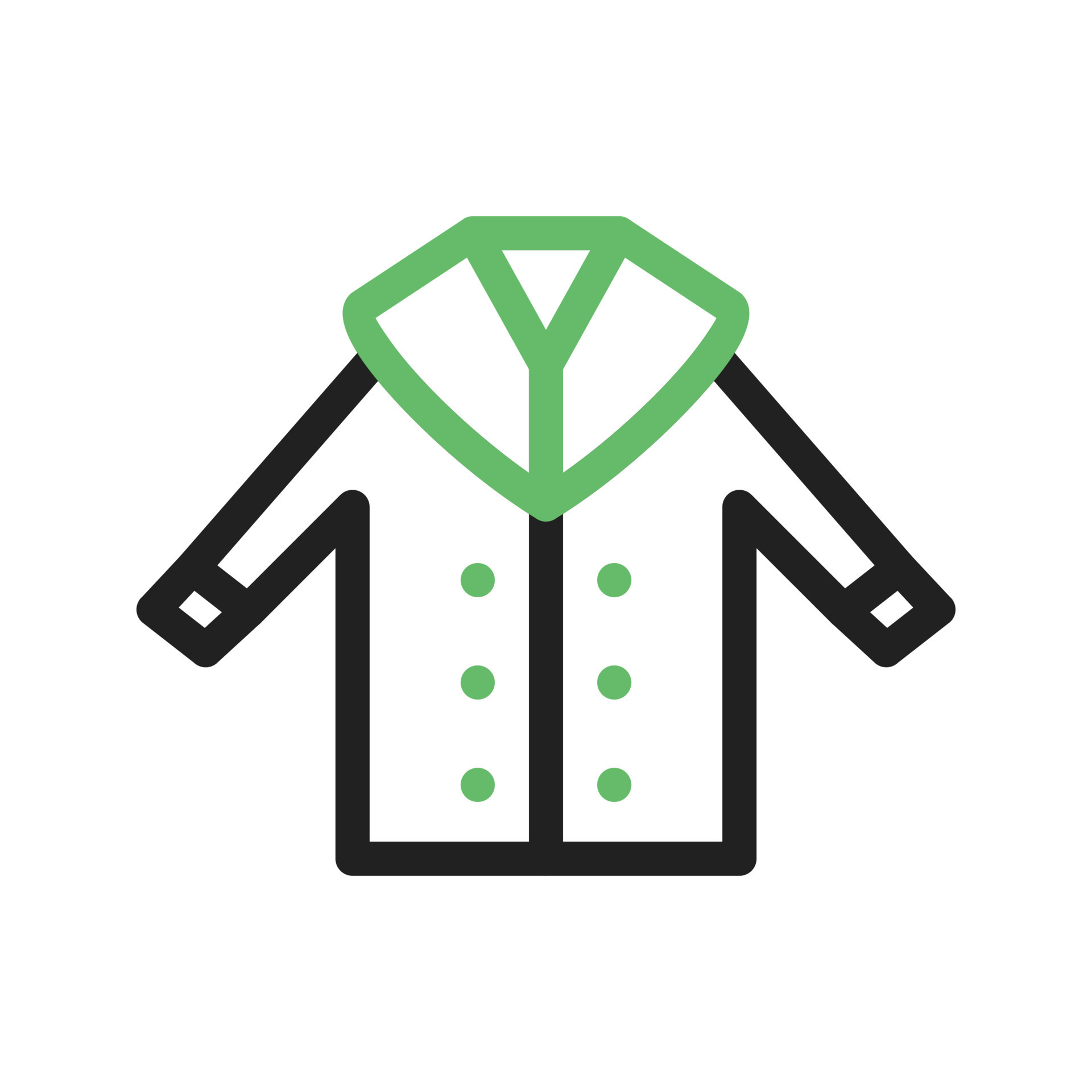 Coat Line Green and Black Icon 9692352 Vector Art at Vecteezy