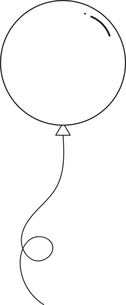 Free Balloon birthday outline, Flatstyle cartoon drawing 9692842 PNG with Transparent Background Free Balloon birthday outline, Flatstyle cartoon drawing 9692842 PNG with Transparent Background