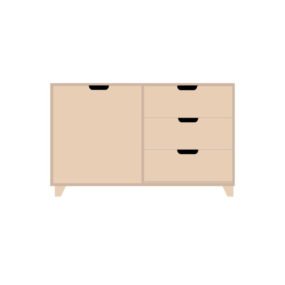 brown cabinet in the room png