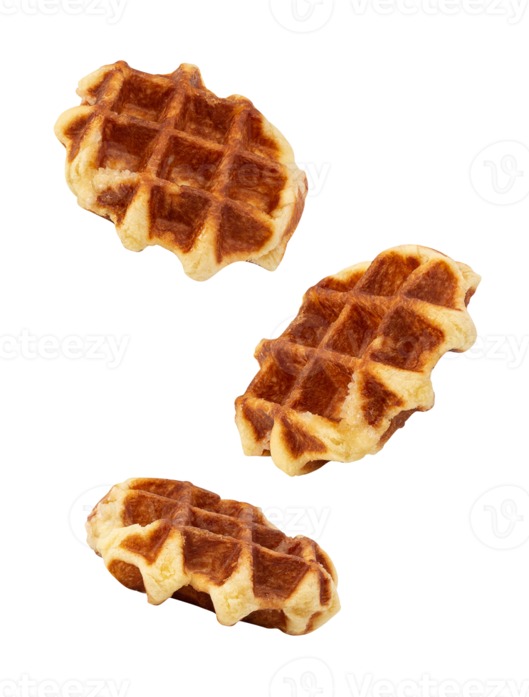 Falling Belgian Waffle cutout, Png file