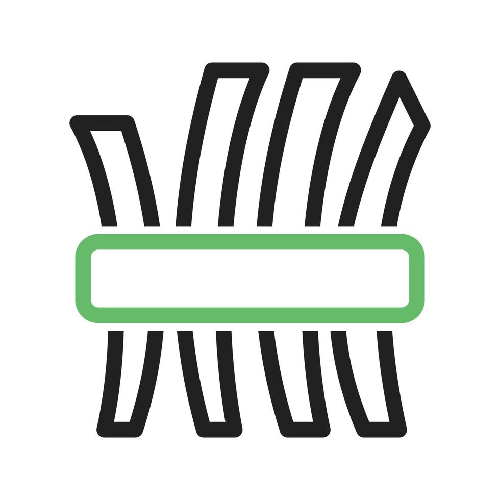 Harvest Line Green and Black Icon vector