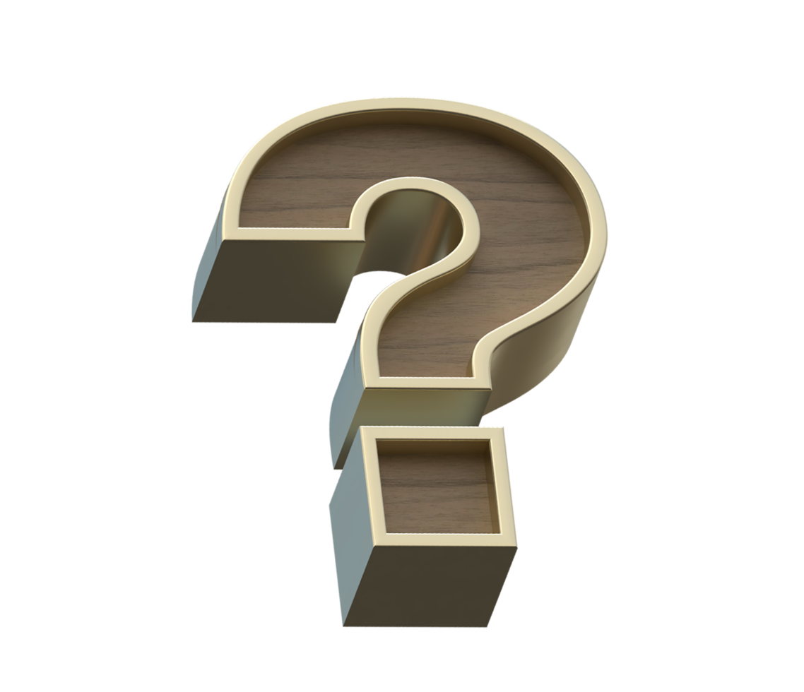 A 3d rendering image of golden mixed with wooden alphabets png