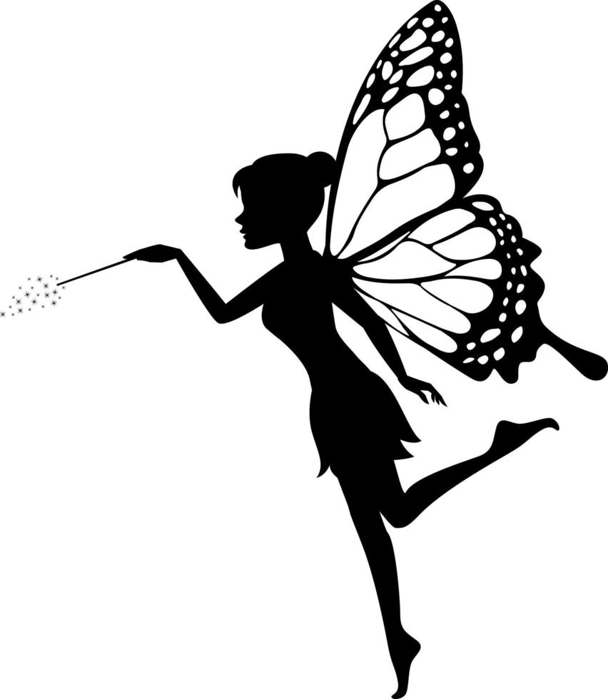 Fairy Waving Her Wand vector