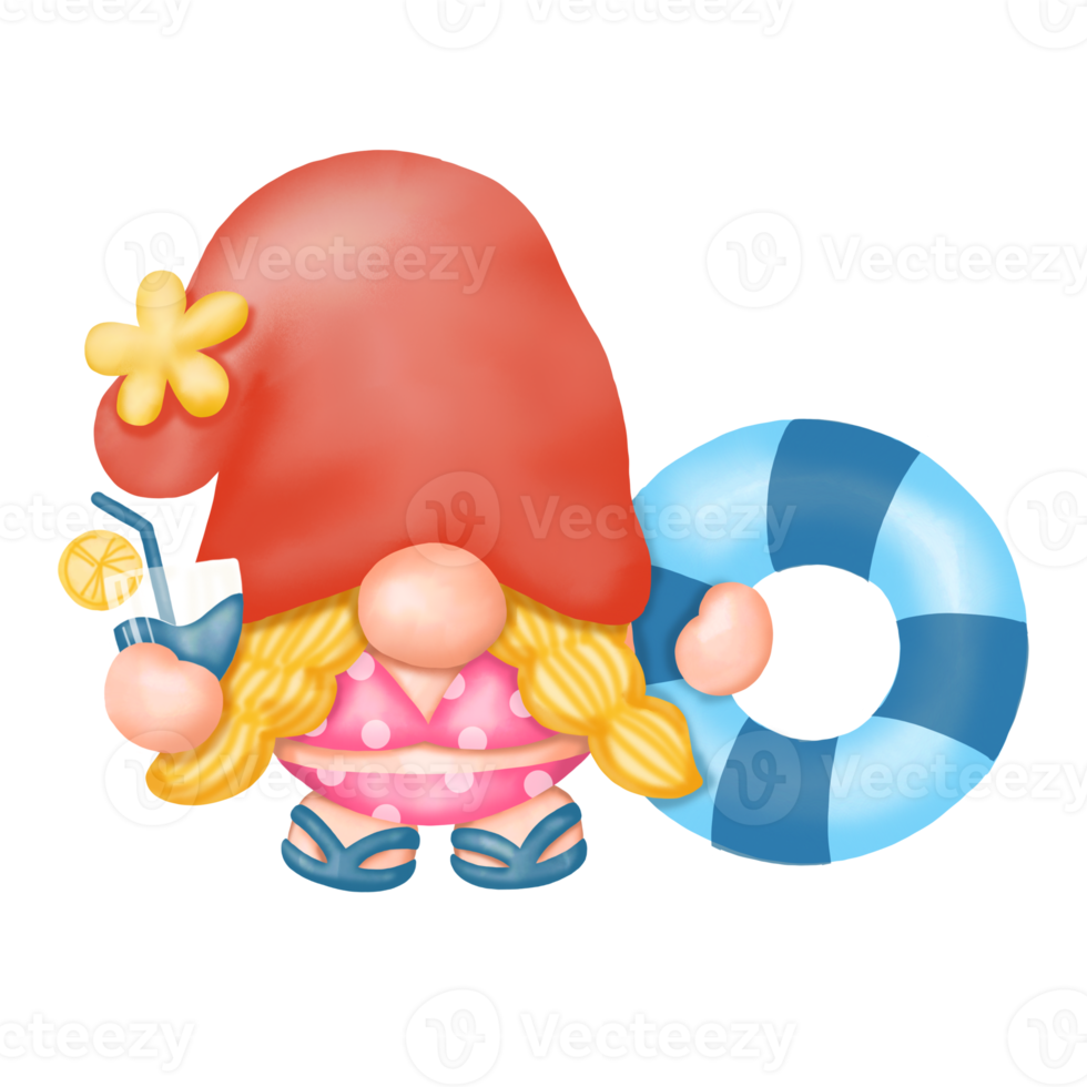 Summer Gnomes Clipart, Beach Gnomes png