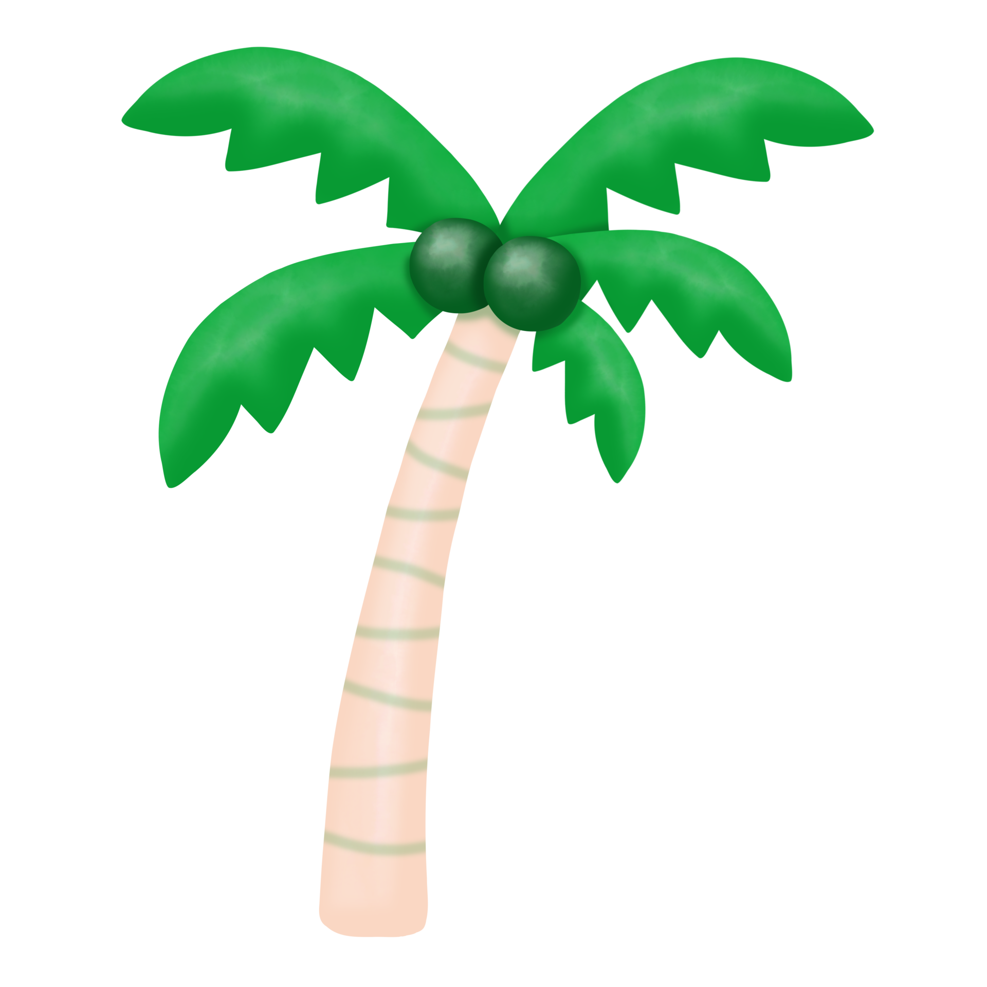 clipart de aquarela de coco de verão, praia 9693961 PNG