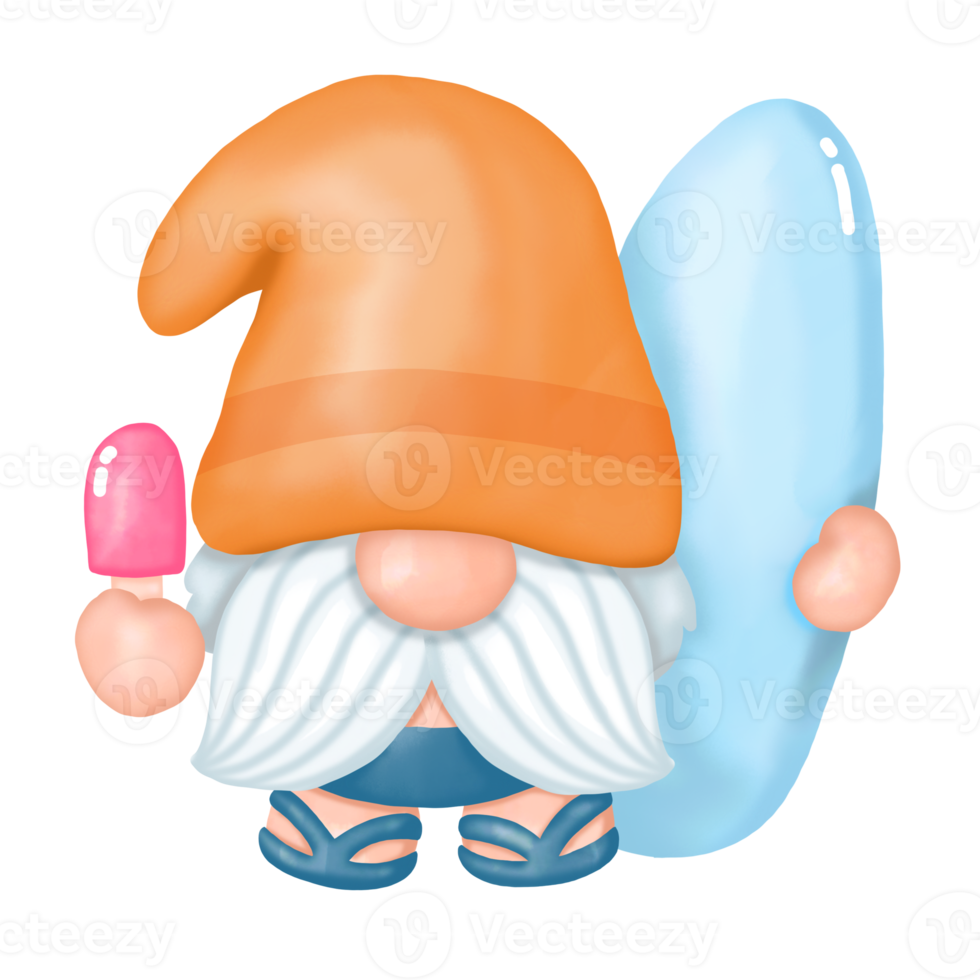 Summer Gnomes Clipart, Beach Gnomes png