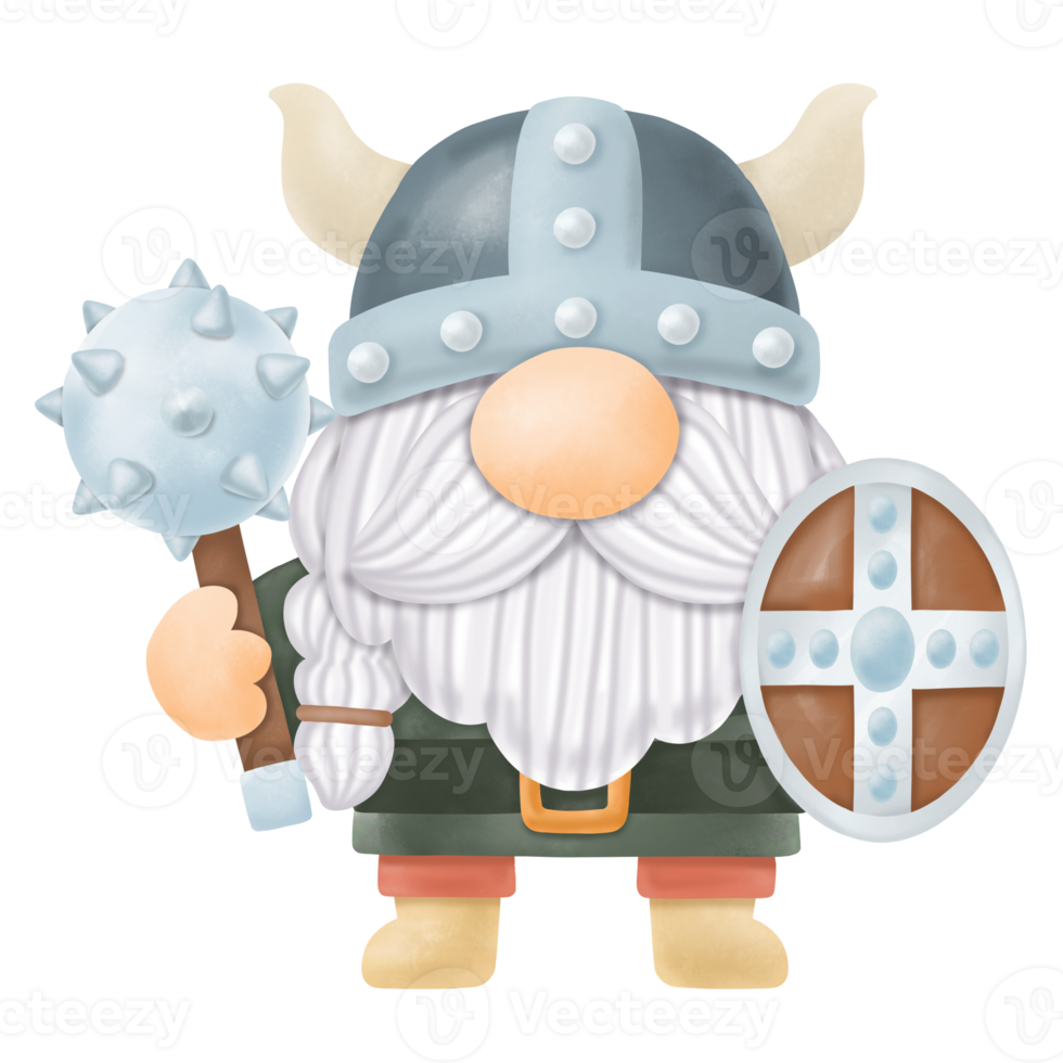 kabouters viking aquarel clipart png