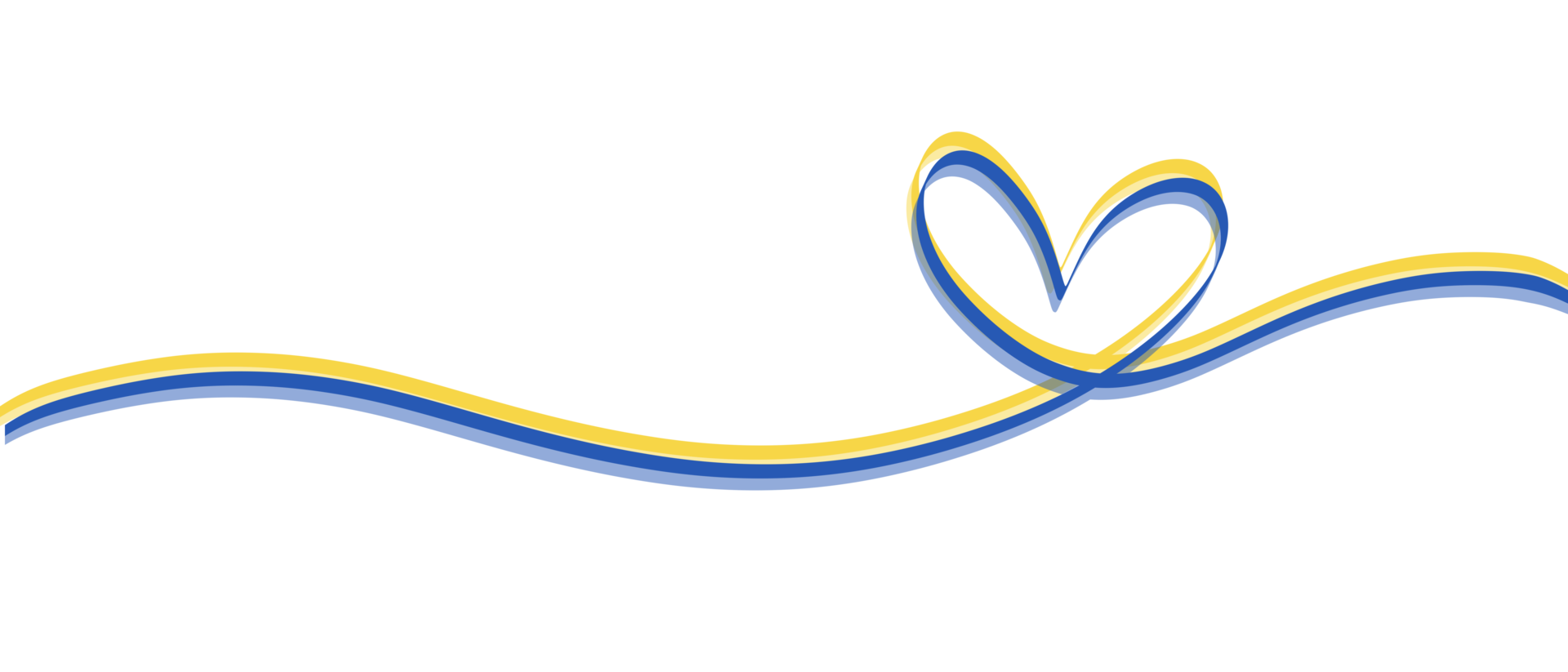 Ukraine flag icon in the shape of heart. Save Ukraine concept. Pray for ukraine. png