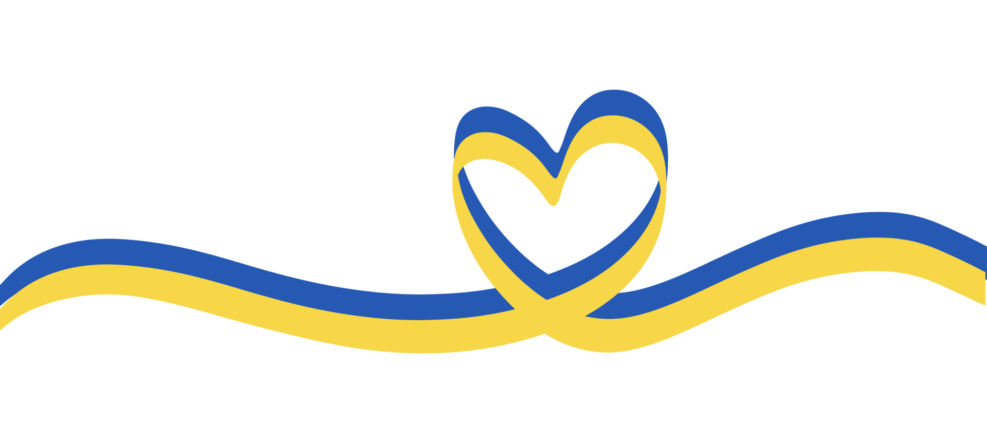 Ukraine flag icon in the shape of heart. Save Ukraine concept. Pray for ukraine. png