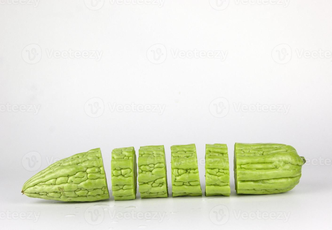 Fresh gourd isolated on white background photo
