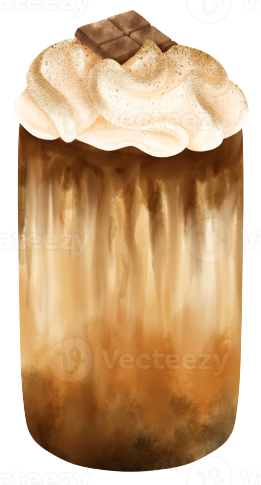 chocolate drink watercolor png