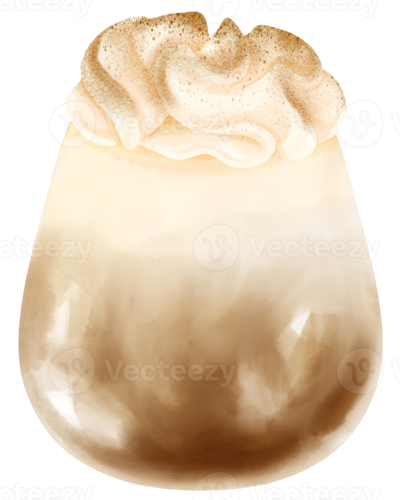 aquarelle de boisson au chocolat png