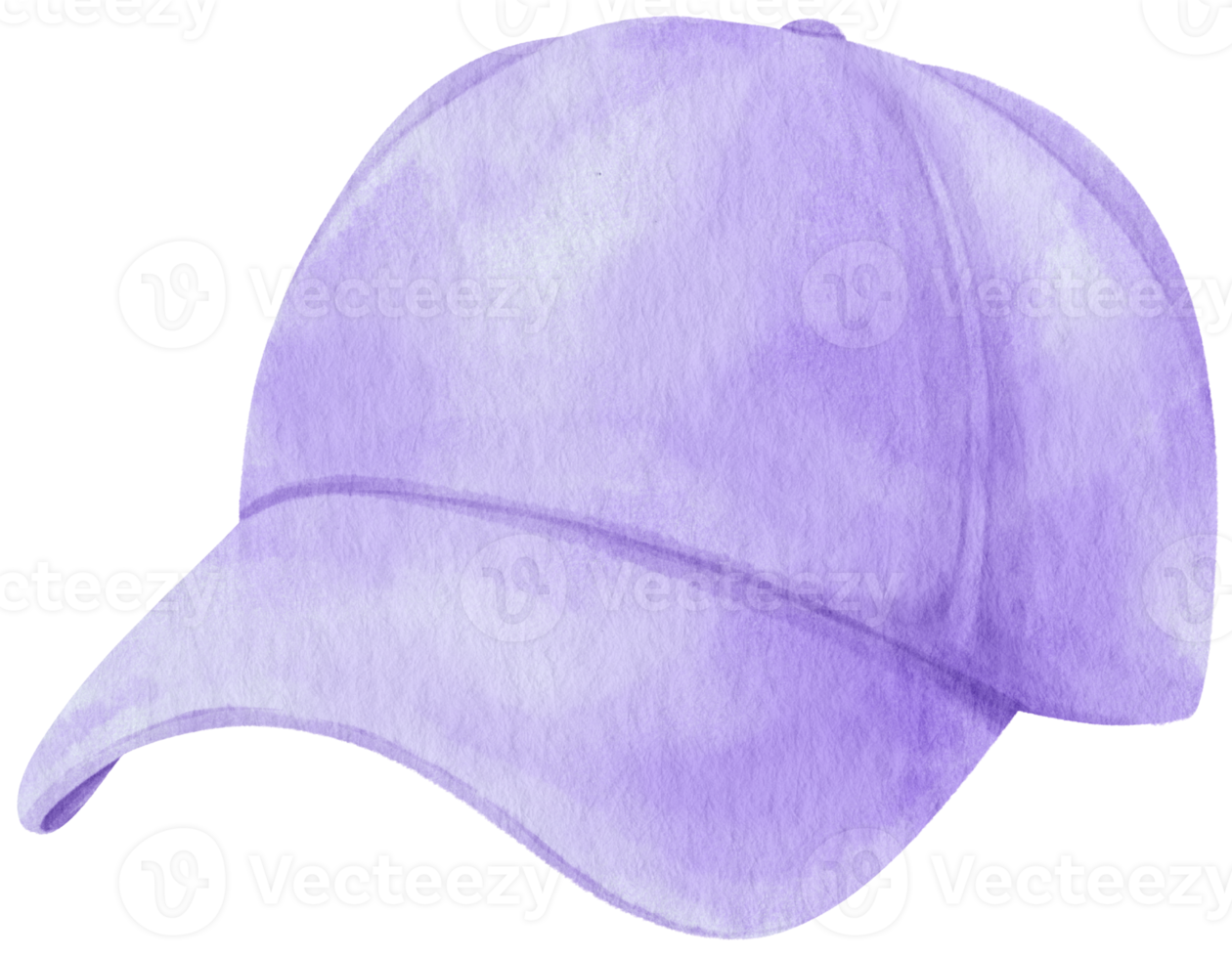 Cute Purple Cap watercolor illustration for fashion Element png