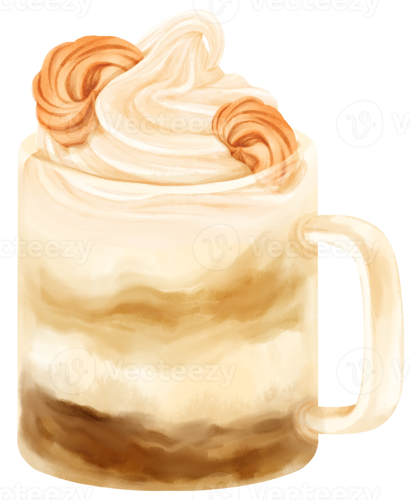 chocolate drink watercolor png