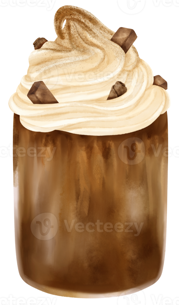 chocolate drink watercolor png