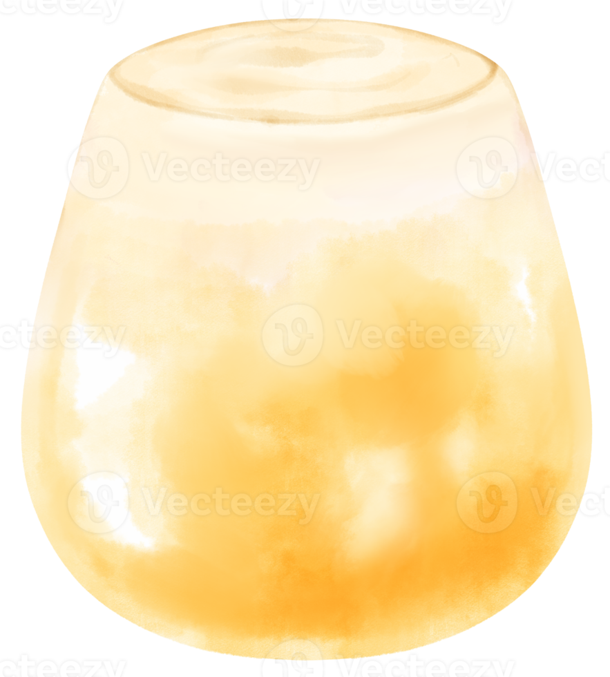 bebida de frutas de verano acuarela png