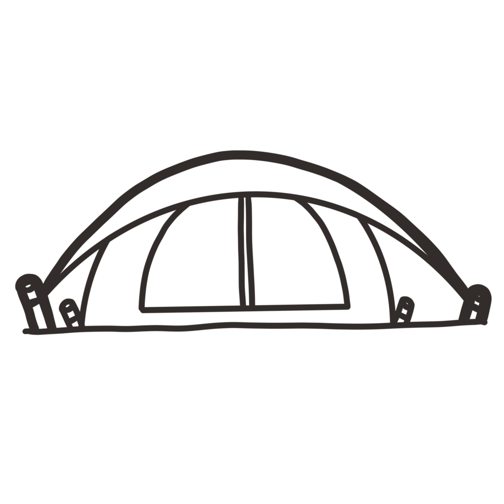 Camping line art png