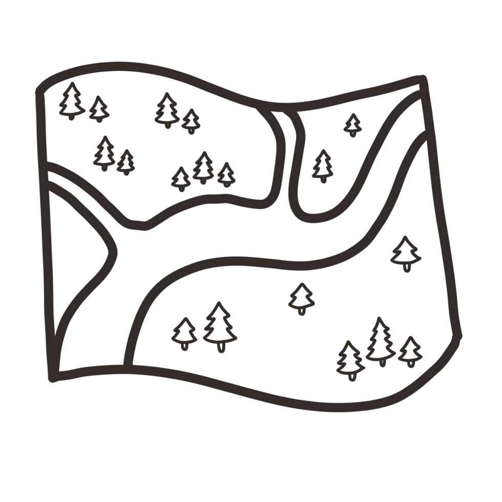 Camping line art png