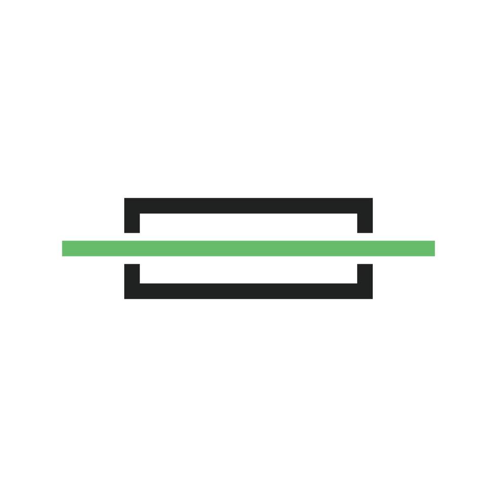 Fuse Line Green and Black Icon vector