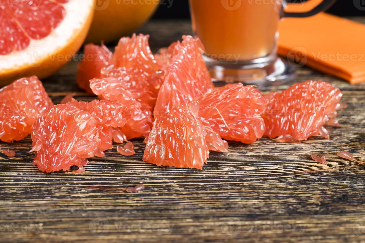 grapefruit juice, close up photo