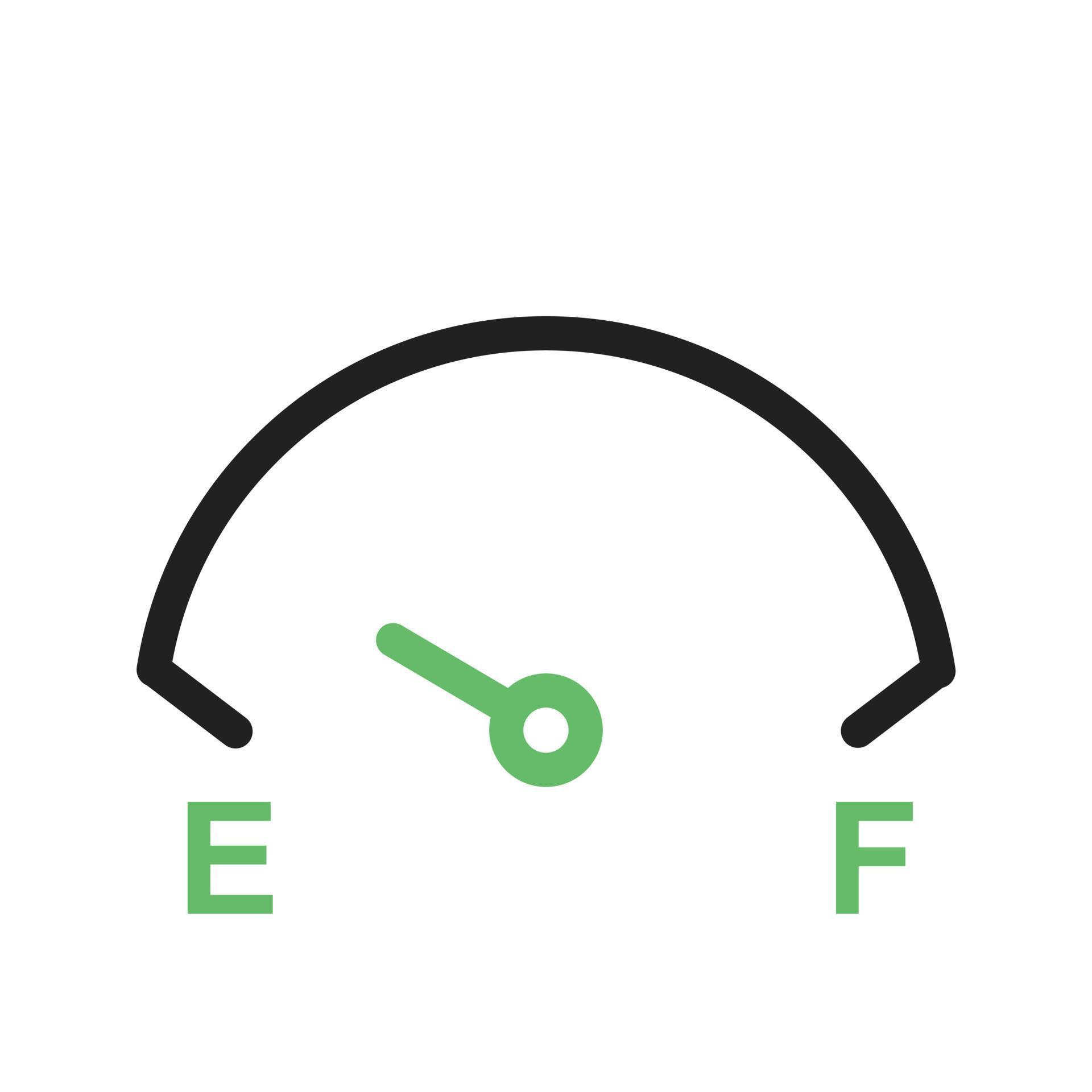 Fuel Gauge Line Green and Black Icon 9696603 Vector Art at Vecteezy