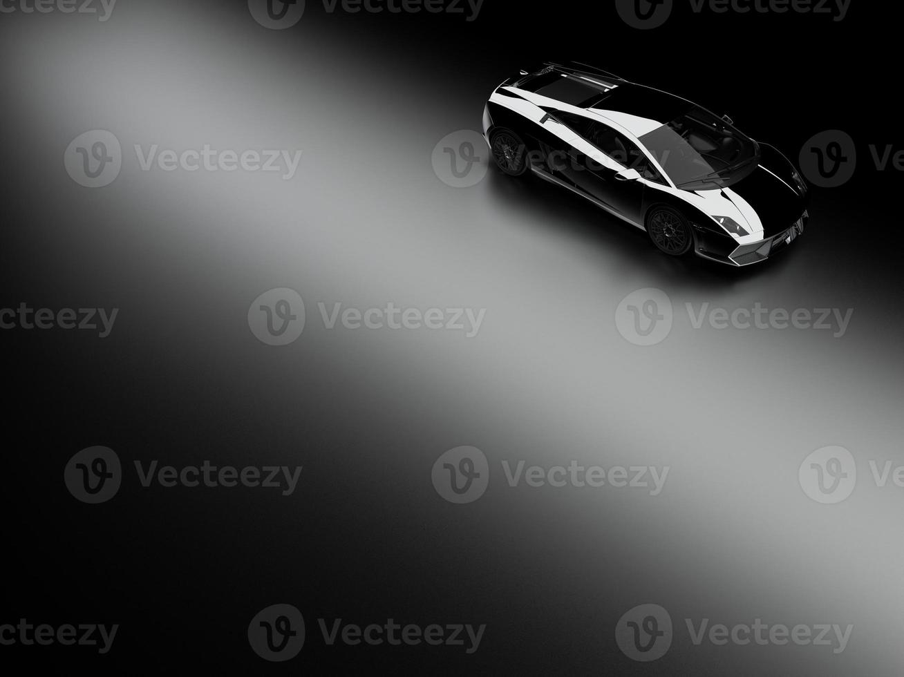 sports car on a dark background photo