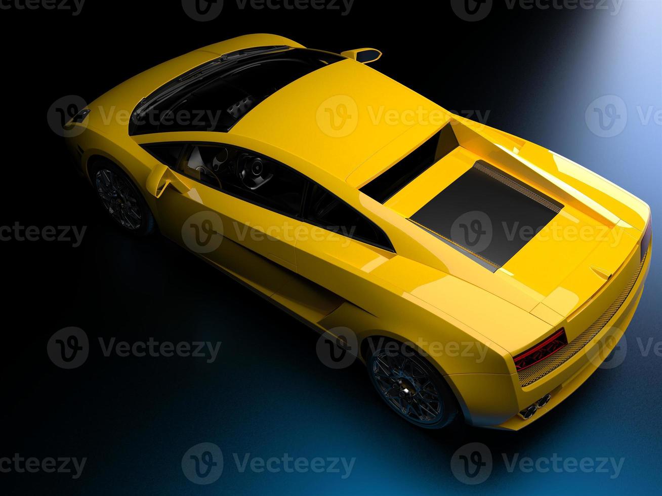 sports car on a dark background photo