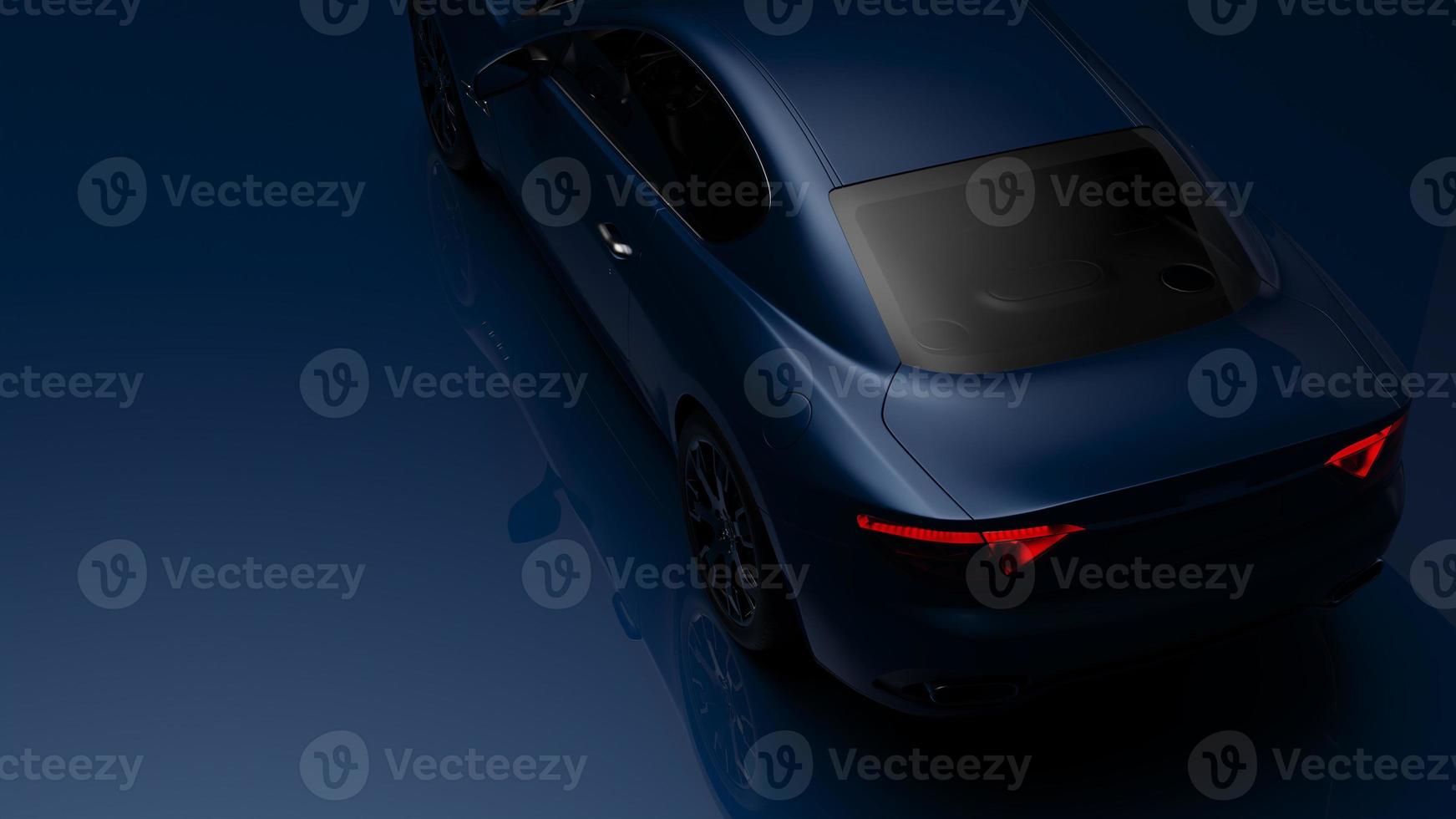 auto blue. 3d illustration of fragments of vehicles on a blue background. photo