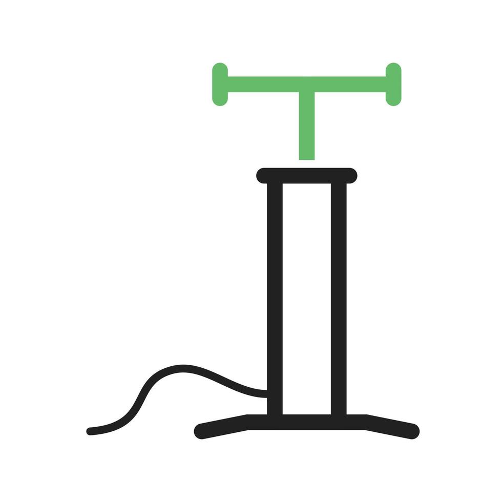 Air Pump Line Green and Black Icon vector