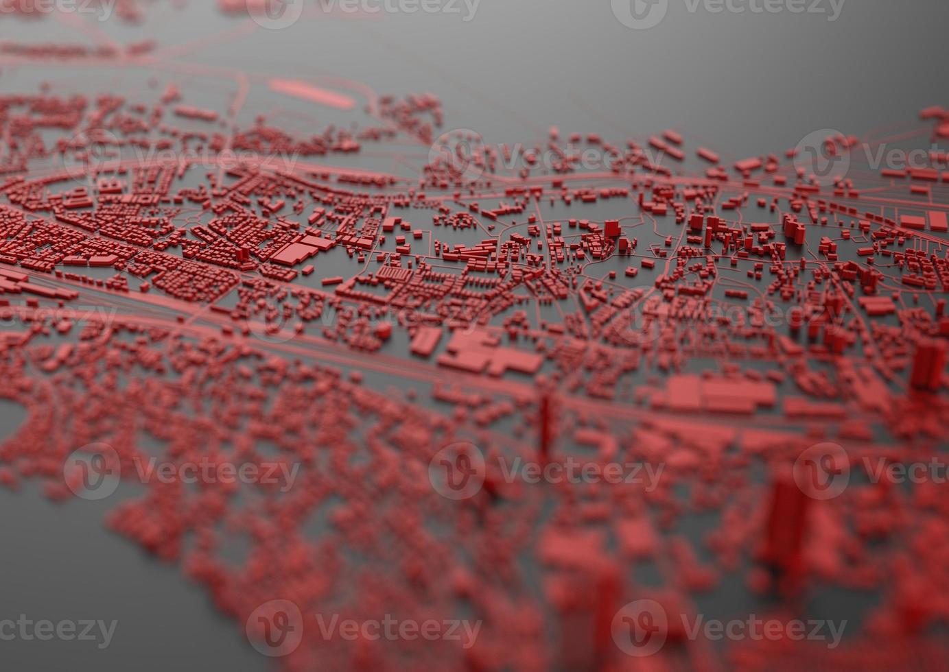 Big city . illustration in casual graphic cross-black design. fragments of Singapore 3d render photo