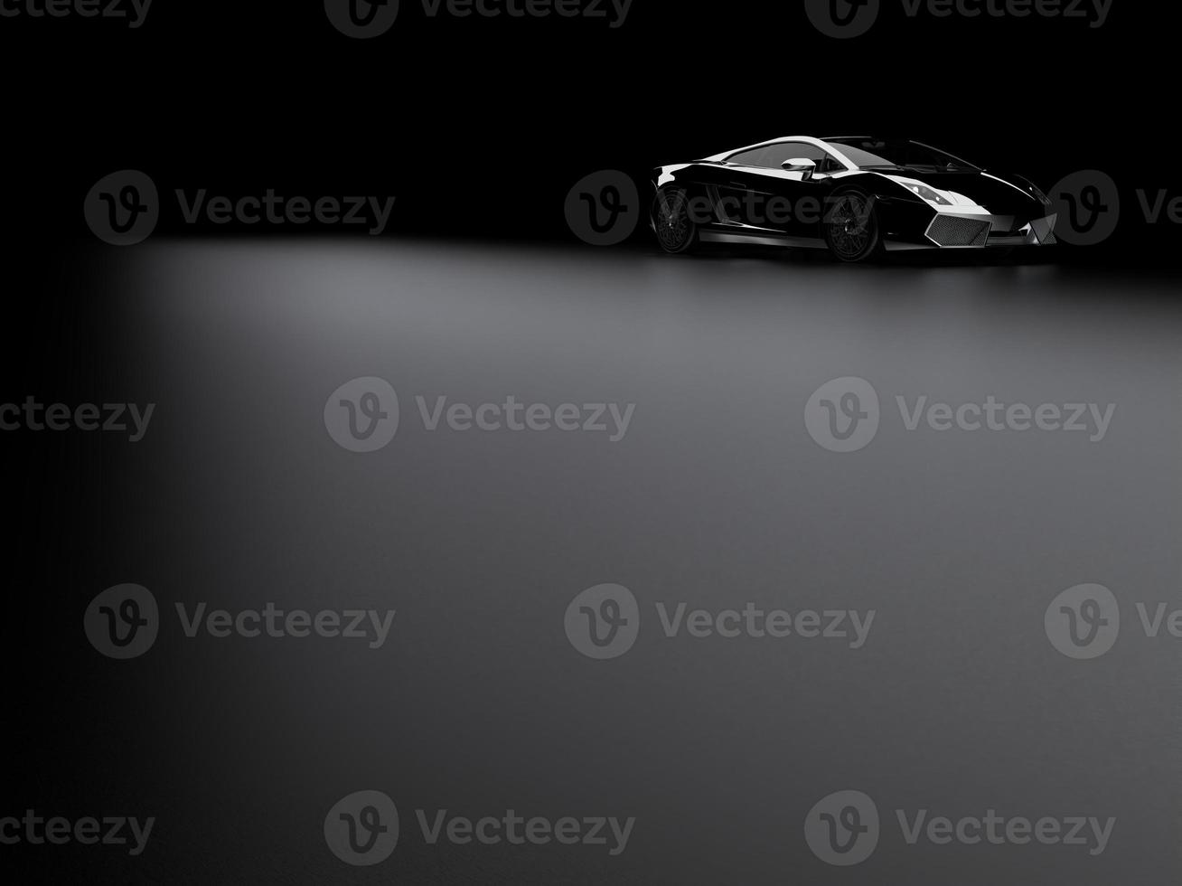 sports car on a dark background photo