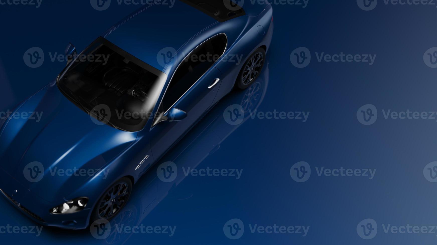 auto blue. 3d illustration of fragments of vehicles on a blue background. photo