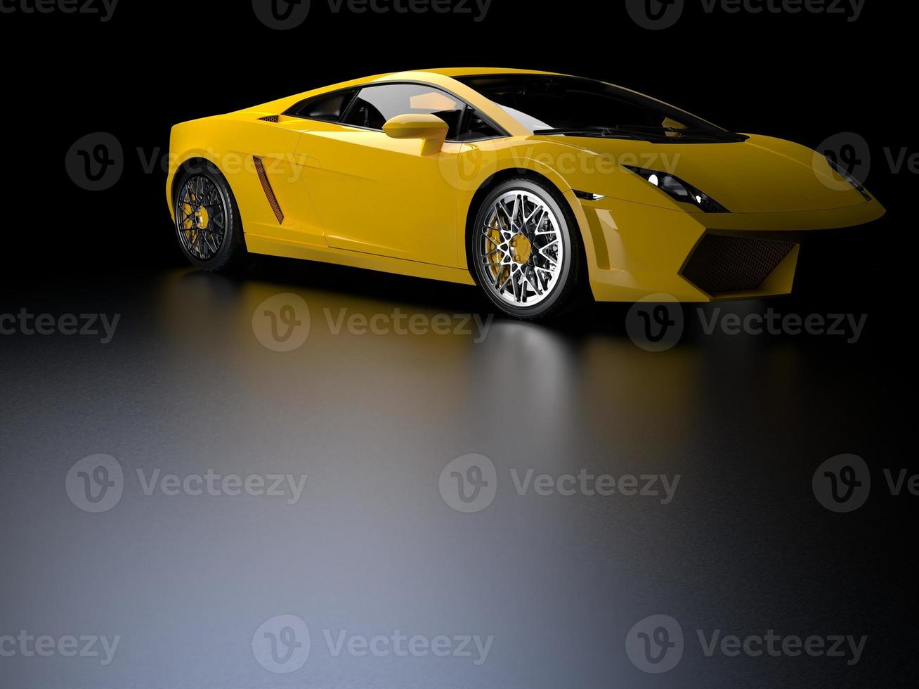 sports car on a dark background photo