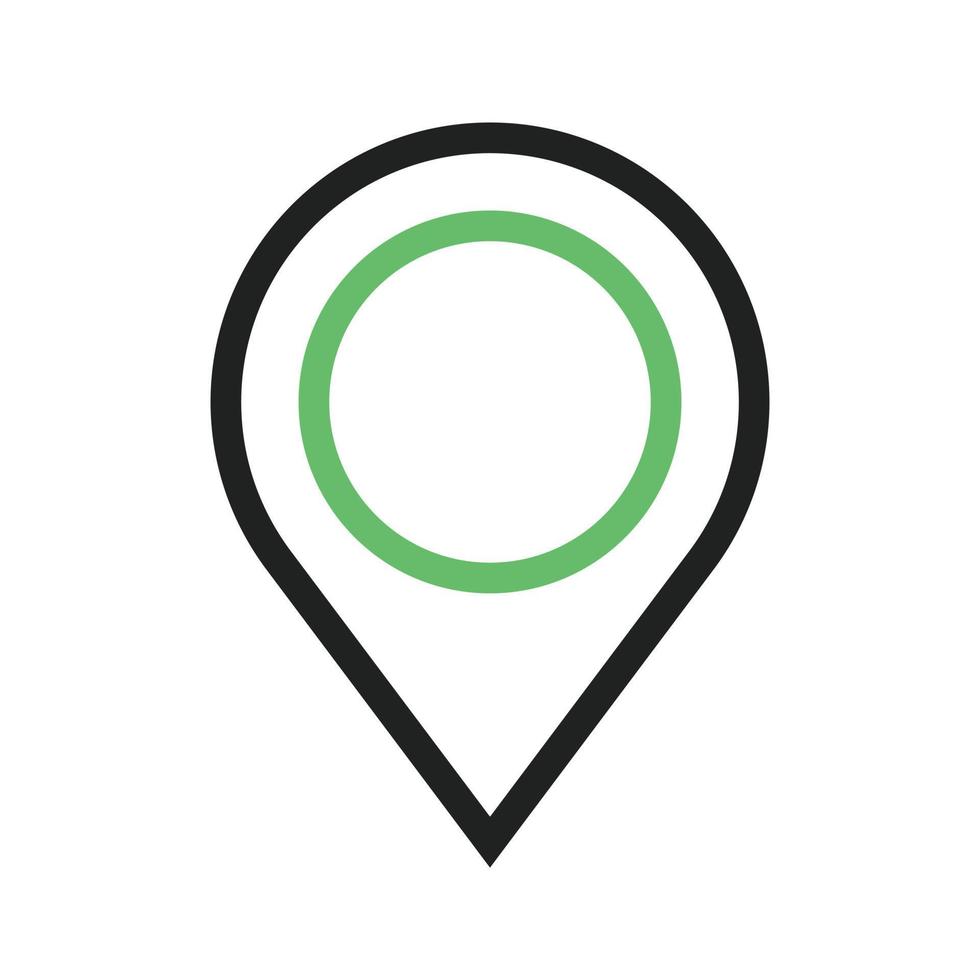 Marker II Line Green and Black Icon vector