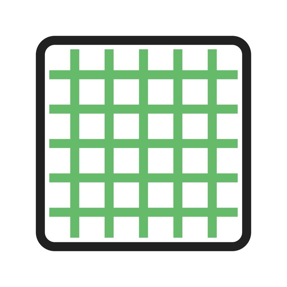 Grid Line Green and Black Icon vector