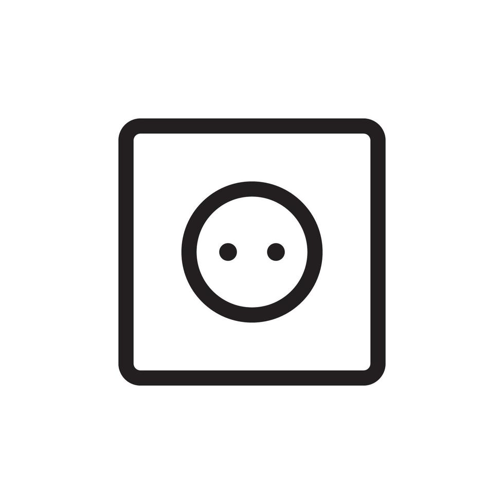 Socket Outlet Plug In Icon EPS 10 vector