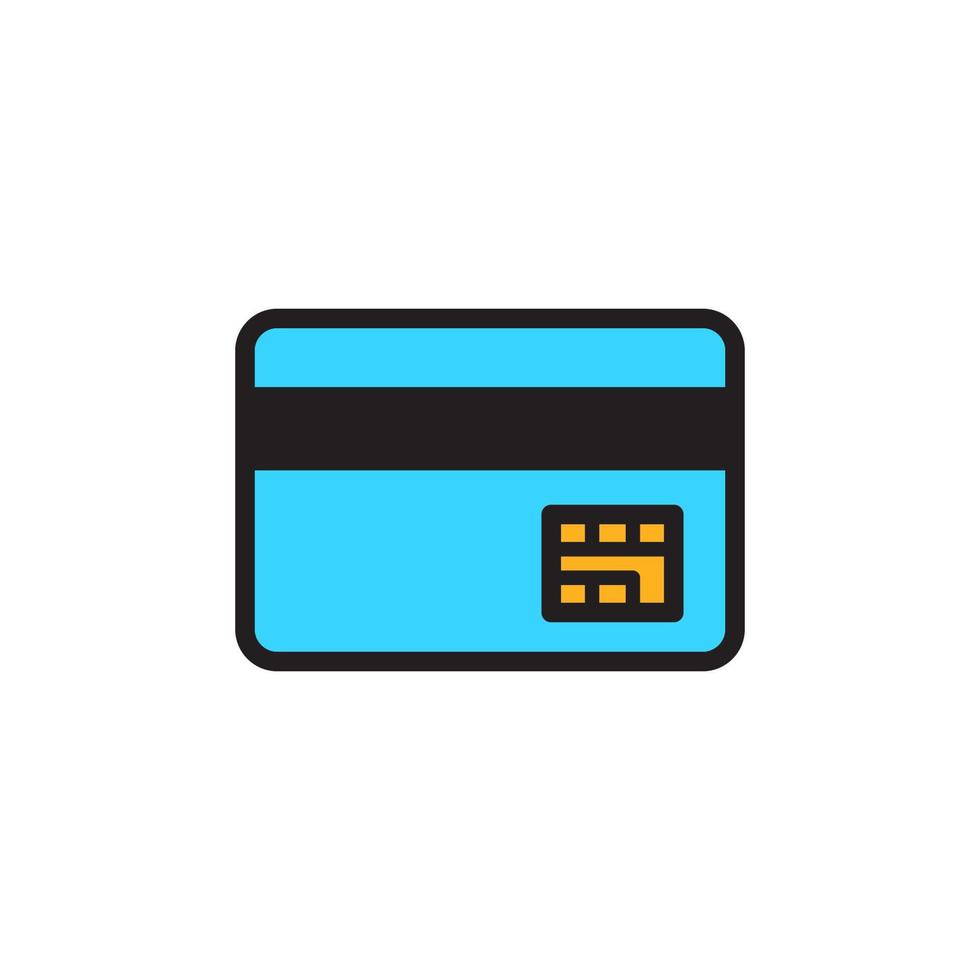 icono de tarjeta de crédito eps 10 vector
