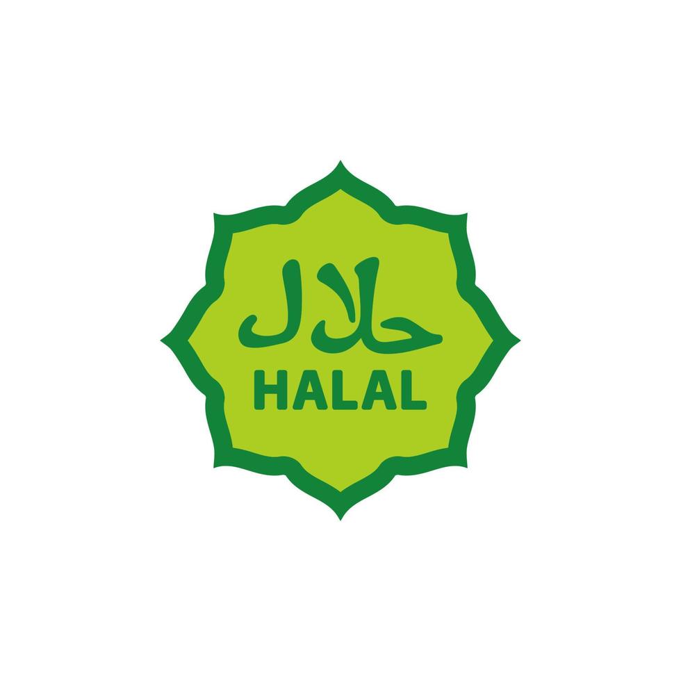 icono halal eps 10 vector