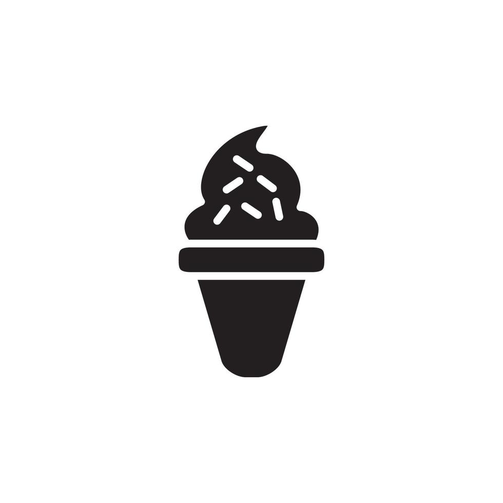 Ice Cream, Ice Cone Icon EPS 10 vector