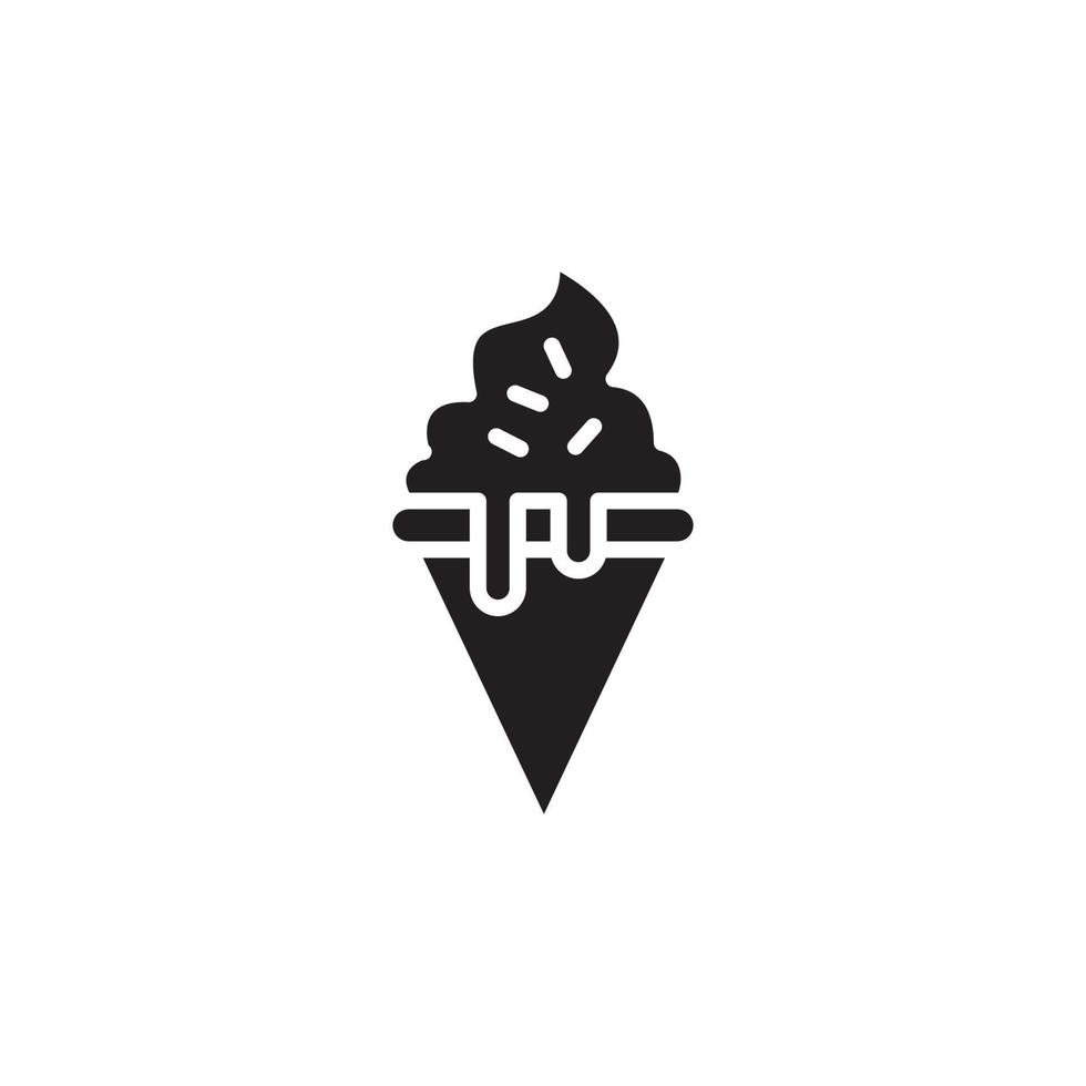 Ice Cream, Ice Cone Icon EPS 10 vector