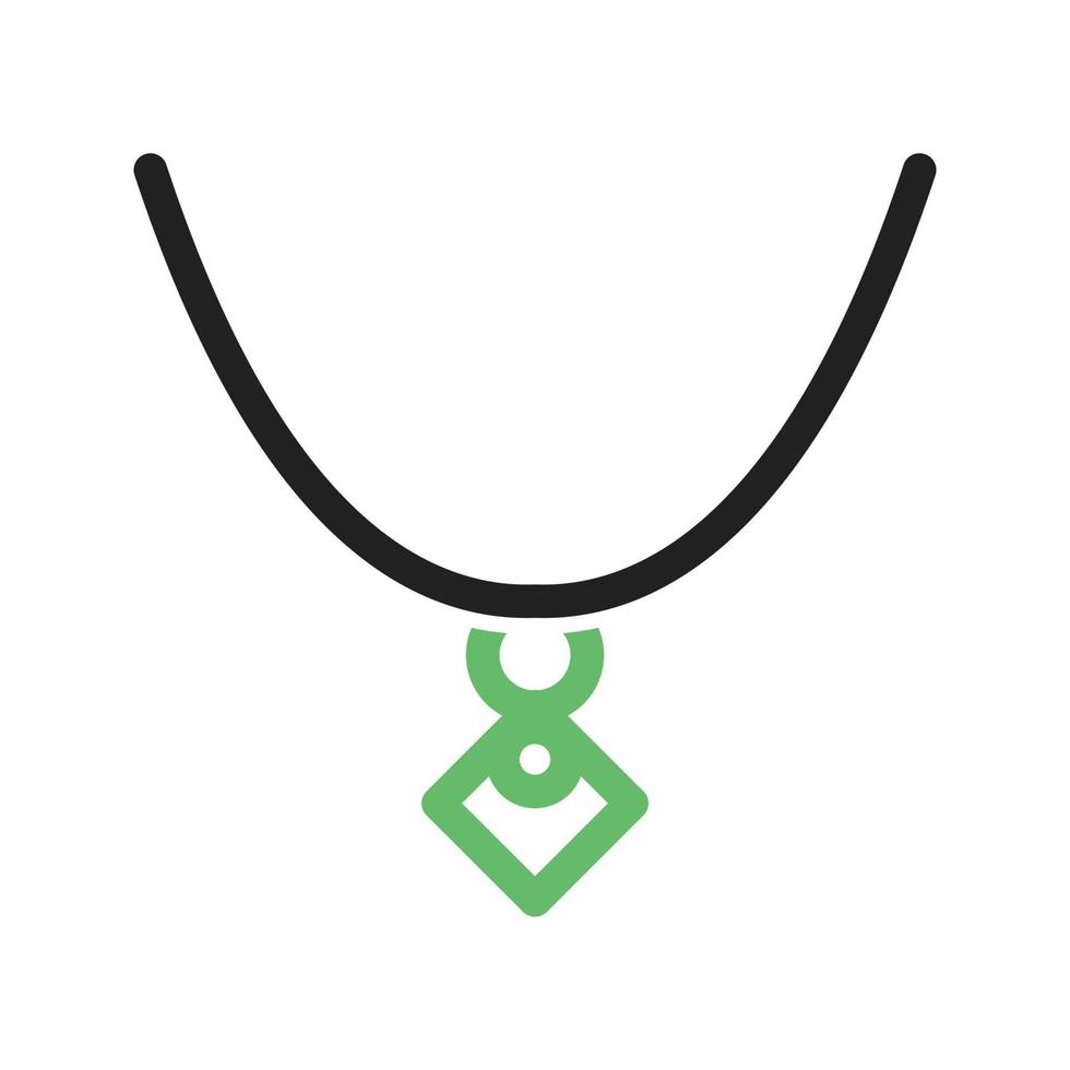 línea de medallón icono verde y negro vector